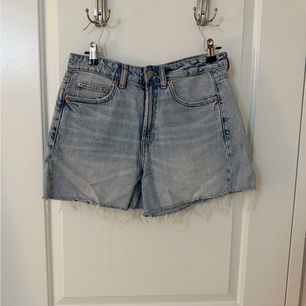 Zara Light Blue Jean Shorts